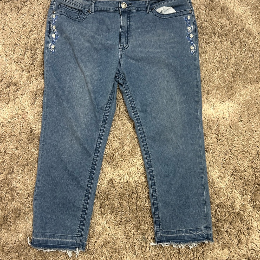 VGS Embellished Blue Women's Jeans Skinny